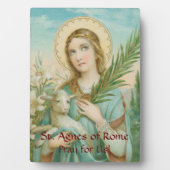 St. Agnes of Rome (MH 01) 5"x7" Fotoplaat (voorkant)