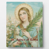 St. Agnes of Rome (MH 01) 8"x10" Fotoplaat (Voorkant)