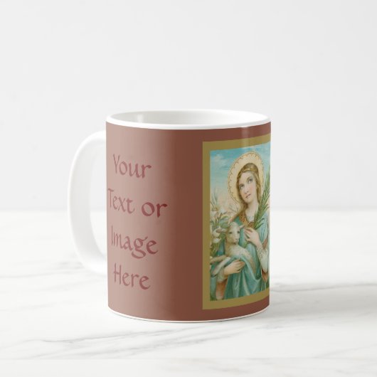 St. Agnes of Rome (MH 01) Coffee Mok 1 (Voorkant links)