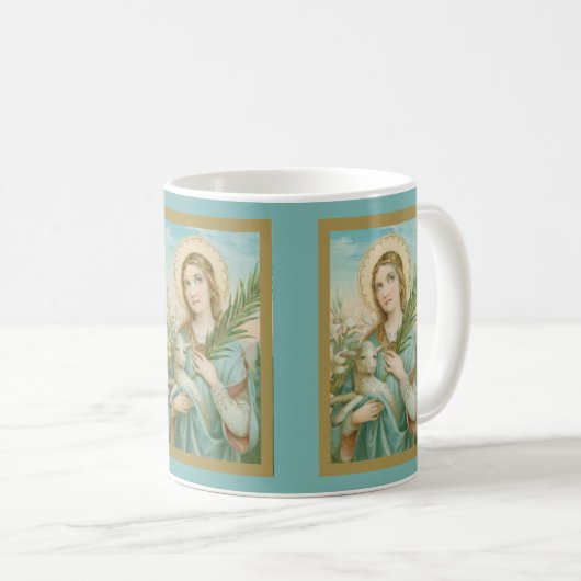 St. Agnes of Rome (MH 01) Coffee Mok 3 (Voorkant rechts)