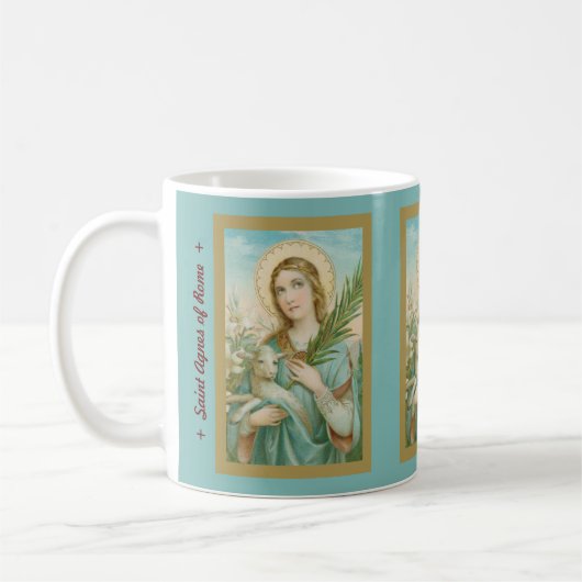 St. Agnes of Rome (MH 01) Coffee Mok 3 (Links)
