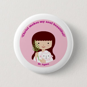 St. Agnes Ronde Button 5,7 Cm