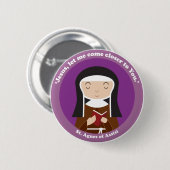 St. Agnes van Assisi Ronde Button 5,7 Cm (Voorkant /achterkant)