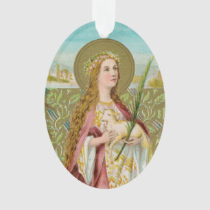St. Agnes van Rome (BC 01) Acryl Ornament