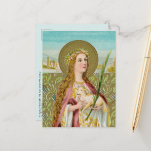 St. Agnes van Rome (BC 01) Ansichtkaart Briefkaart