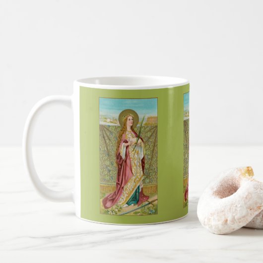 St. Agnes van Rome (BC 01) Coffee Mok 3 (Met donut)