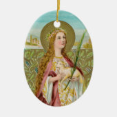 St. Agnes van Rome (BC 01) Keramisch Ornament (Voorkant)