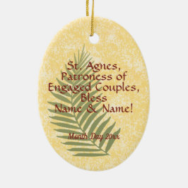 St. Agnes van Rome (BC 01) Keramisch Ornament