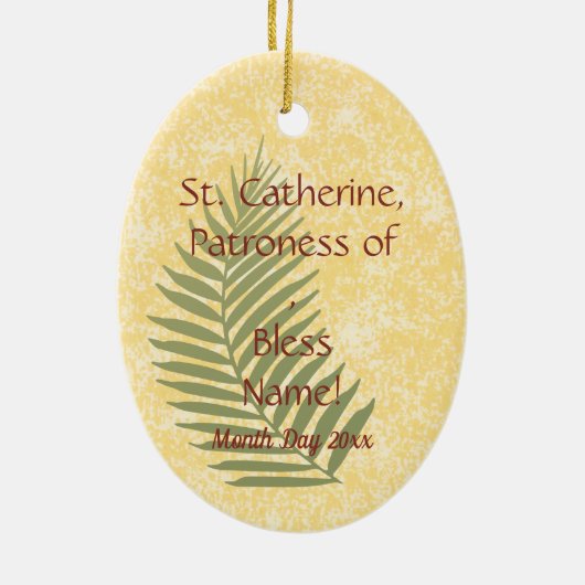 St. Agnes van Rome (BC 01) Keramisch Ornament (Achterkant)