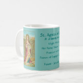 St. Agnes van Rome (BC 01) Koffiekoffie Mok 2a (Voorkant links)