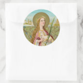 St. Agnes van Rome (BC 01) Ronde Sticker (Tas)