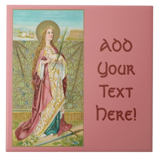 St. Agnes van Rome (BC 01) Tegeltje (Voorkant)