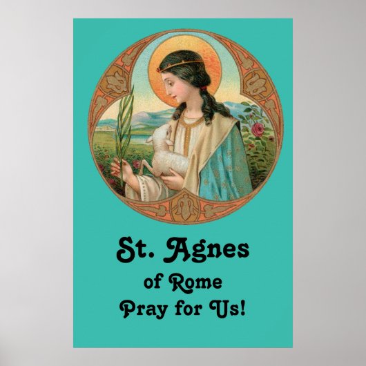 St. Agnes van Rome (BK 006) 24 "x36" Poster (Voorkant)