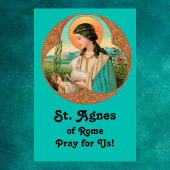 St. Agnes van Rome (BK 006) 24 "x36" Poster