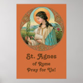 St. Agnes van Rome (BK 006) 24 "x36" Poster (Voorkant)
