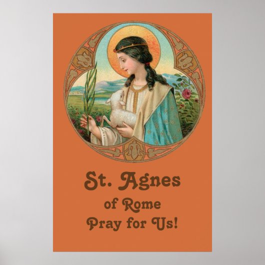 St. Agnes van Rome (BK 006) 24 "x36" Poster (Voorkant)