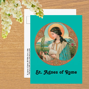 St. Agnes van Rome (BK 006) Briefkaart