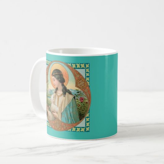 St. Agnes van Rome (BK 006) Koffie Mok (Voorkant links)