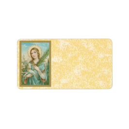 St. Agnes van Rome (MH 01) Etiket