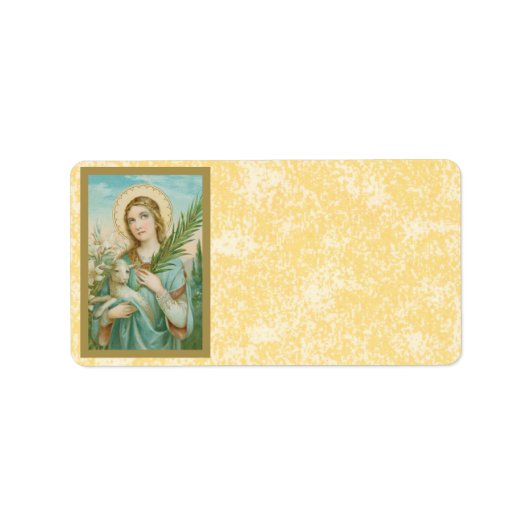 St. Agnes van Rome (MH 01) Etiket (Voorkant)