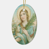 St. Agnes van Rome (MH 01) Keramisch Ornament (Links)
