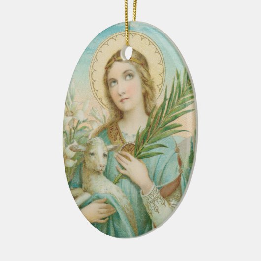 St. Agnes van Rome (MH 01) Keramisch Ornament (Links)