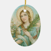 St. Agnes van Rome (MH 01) Keramisch Ornament (Voorkant)
