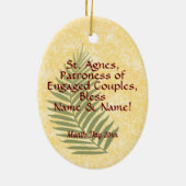 St. Agnes van Rome (MH 01) Keramisch Ornament (Achterkant)