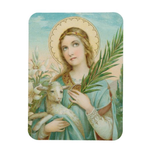 St. Agnes van Rome (MH 01) Magneet (Verticaal)