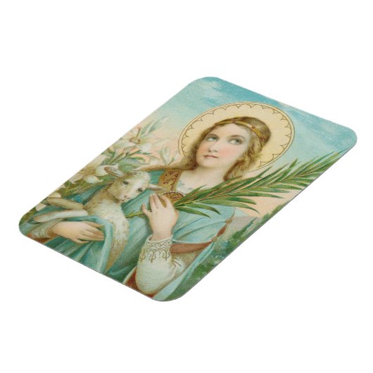 St. Agnes van Rome (MH 01) Magneet (Linkerzijde)