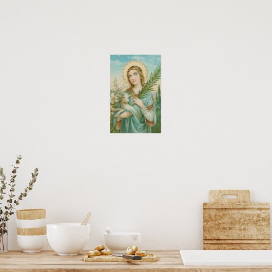 St. Agnes van Rome (MH 01) Poster (Keuken)