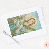 St. Agnes van Rome (MH 01) Rechthoekige Sticker (Envelop)
