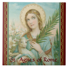 St. Agnes van Rome (MH 01) Tegeltje