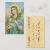 St. Agnes van Rome (MH 01) Visitekaartje (Voorkant / Achterkant)