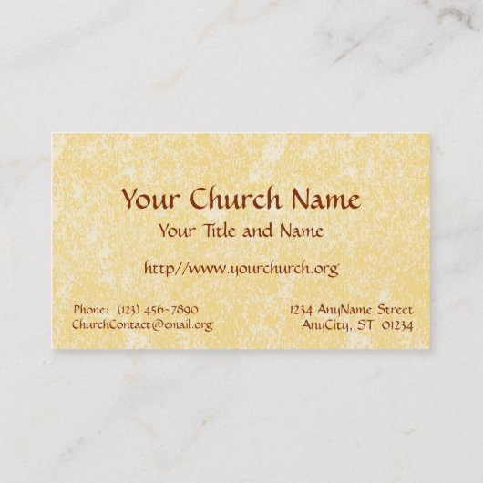 St. Agnes van Rome (MH 01) Visitekaartje (Achterkant)