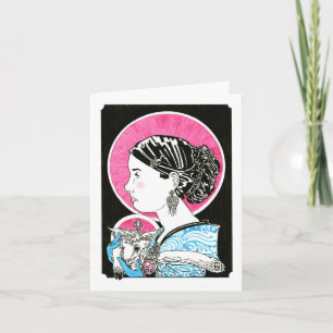 St. Agnes van Rome Notecard Kaart