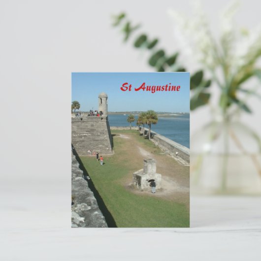 St Agustine Briefkaart (Staand voorkant)