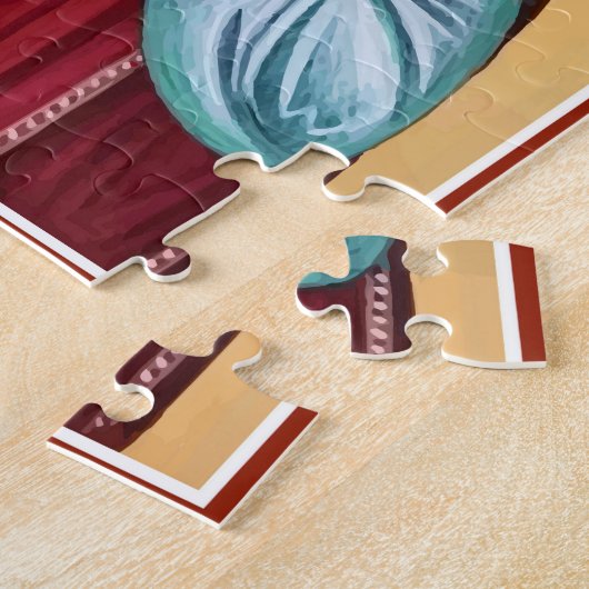 St. Ahmet de Kalligrafe Orthodox Christelijk Legpuzzel (Zijkant)