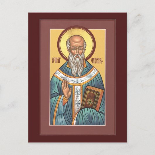 St. Aidan van Lindisfarne Gebed Kaart (Voorkant)