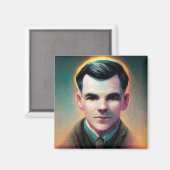 St. Alan Turing magnet (Voorkant / Achterkant)