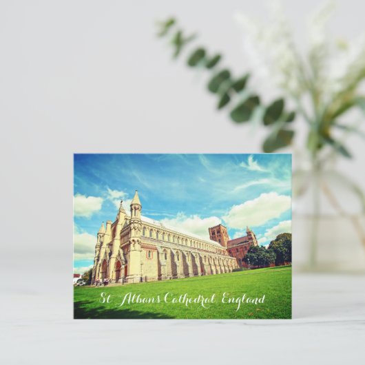 St. Albans Cathedraal, Engeland, briefkaart (Staand voorkant)