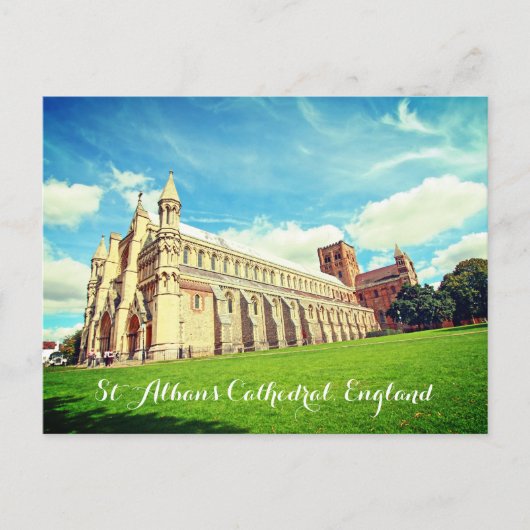 St. Albans Cathedraal, Engeland, briefkaart (Voorkant)