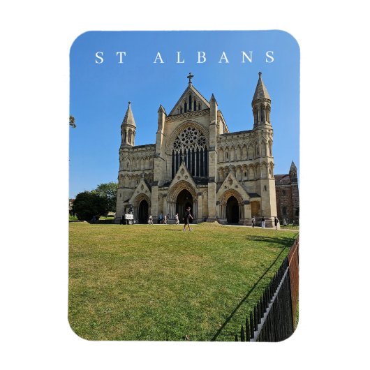 St Albans Cathedral uitzicht koelkastmagneet Magneet (Verticaal)
