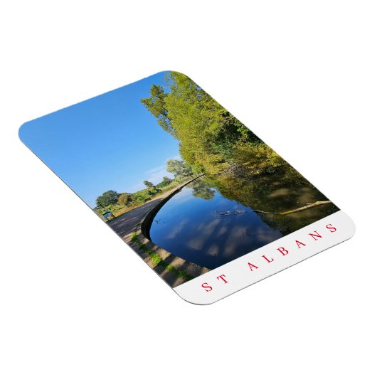 St Albans Verulamium Park uitzicht koelkastmagneet Magneet (Rechterzijde)