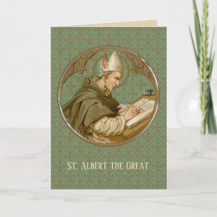 St. Albert de Grote (BK 013) Blanco Wenskaart Kaart