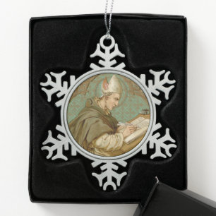 St. Albertus de Grote (BK 013) Tin Sneeuwvlok Ornament