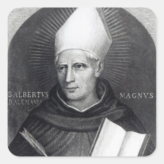 St Albertus Magnus, 1851 Vierkante Sticker (Voorkant)