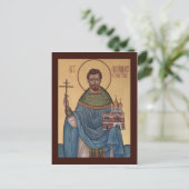 St. Alexander of New York Prayer Card Briefkaart (Staand voorkant)
