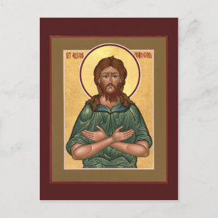 St. Alexis Man van God Prayer Card Briefkaart