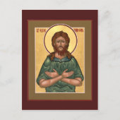 St. Alexis Man van God Prayer Card Briefkaart (Voorkant)